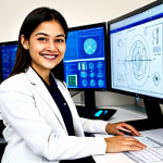 **

"A female aerospace engineer in a modern office setting, working on a CAD design of a satellite. She is wearing professional attire, fully clothed, and smiling slightly. Background includes computer screens with technical diagrams and models.  Emphasis on perfect anatomy, correct proportions, and well-formed hands. Safe for work, appropriate content, family-friendly, professional photography."

**