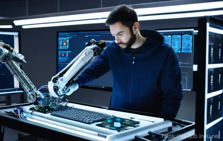 로보틱스 엔지니어 - **Prompt 1: Robotics Engineering - The Brains Behind the Machine**
    "A diverse team of robotics e...