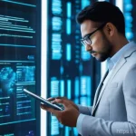 AI 감성 컴퓨팅 전문가 - **Prompt: "A focused AI Emotional Computing Expert in a modern, well-lit tech lab. The expert, a per...