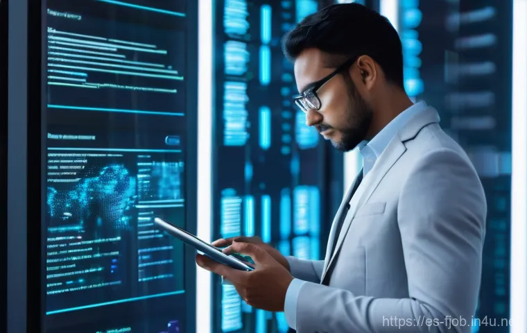 AI 감성 컴퓨팅 전문가 - **Prompt: "A focused AI Emotional Computing Expert in a modern, well-lit tech lab. The expert, a per...